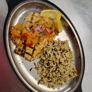 a plate of food