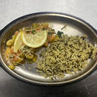 a plate of food