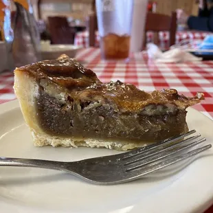 Bourbon pecan pie $3.50 (small slice but very good)