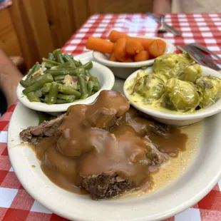 Open Faced Roast Beef Sandwich