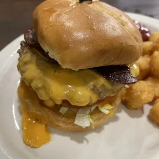 Bacon Beer Cheese Burger