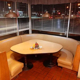 Big corner booth