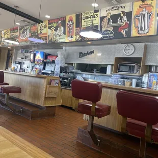 Diner behind the counter!