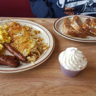 French toast and the works