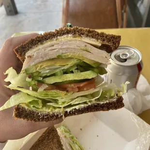 Veggie with Swiss, add turkey