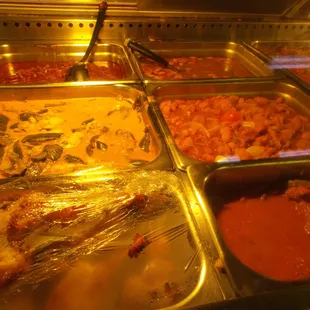 a variety of food items