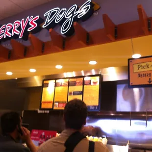 customers at the counter