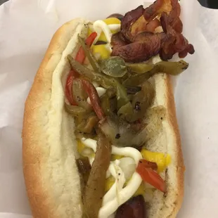 The OC Dog with Bacon!! Finally some good food