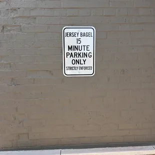 a no parking sign