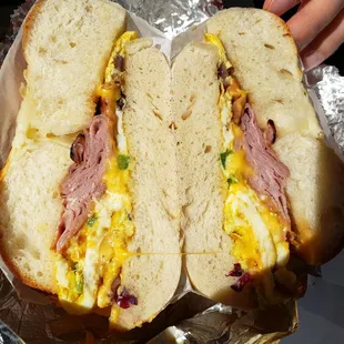 Wester breakfast sandwich