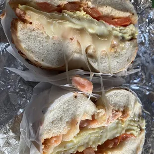 Brooklyn Bagel sandwich