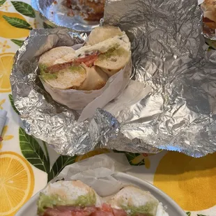 Garden veggie on everything bagel