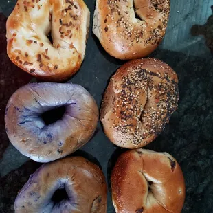 Assorted bagels