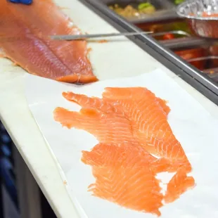 Only the highest quality, HAND SLICED Nova Lox