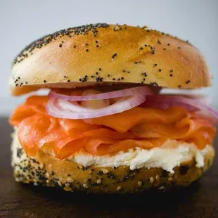 Hand-Sliced Lox goes best on a bagel