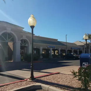 outside