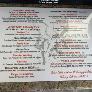 Updated menu 8/17/21