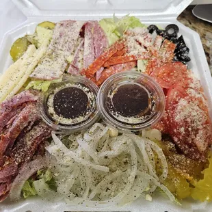 Our Amazing Salads will delight any taste and fill that belly! Pictured is our 
chef salad!