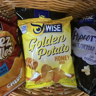 Variety of chips on hand for that little something extra with your sub.