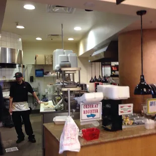 a view of the kitchen