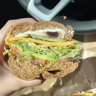 Veggie Delite Sandwich with avocado absolutely delicious!