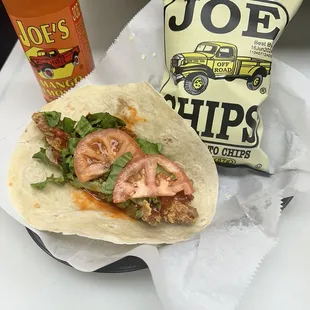 Chicken wrap lunch combo