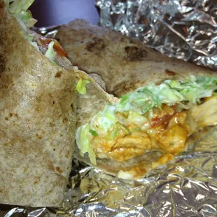 Buffalo chicken wrap