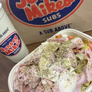 #13 The Original Italian mike&apos;s Way sub in a tub