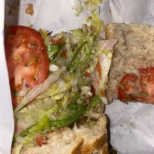 I asked for jalapeños, onions, cherry pepper relish, pickles.. they gave me nothing but lettuce and tomato and a little bit of meat..