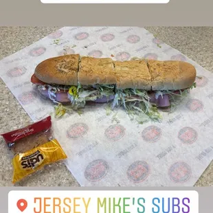 The giant #13 The Original Italian - $15.29 on rosemary Parm bread