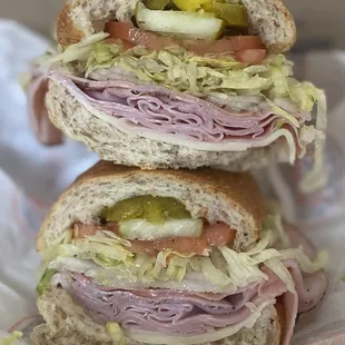 #5 on wheat pickles, jalapeños and banana peppers added as well my sons he's learning to copy me Lol!!