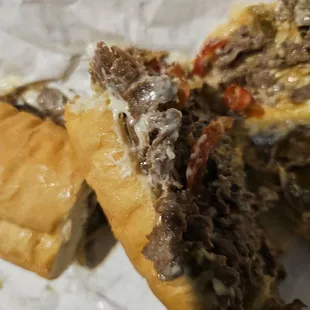 Jersey Mike&apos;s steak &amp; cheese sandwich. It was delicious.