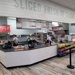 customers at the counter