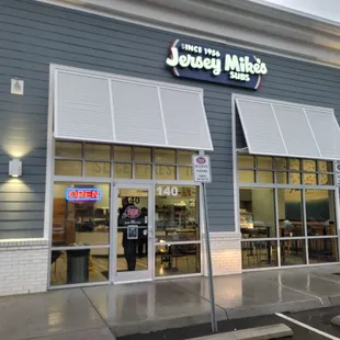 the outside of the store