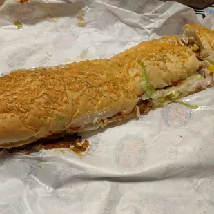 #8 Club Sub on Rosemary Parmesan bread