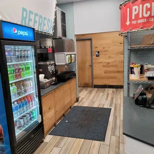 the inside of the store