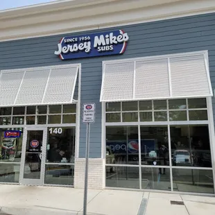 the front of the store
