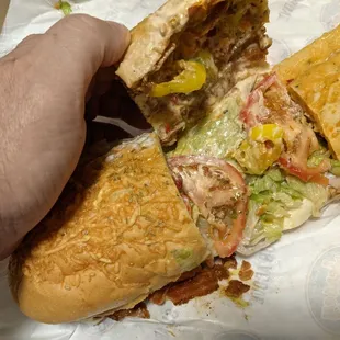 #8 Club Sub on Rosemary Parmesan bread