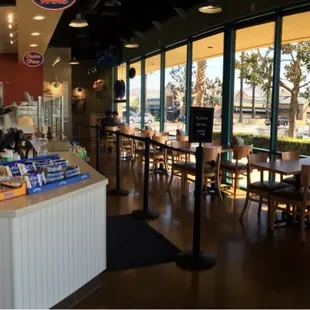 interior, bagels