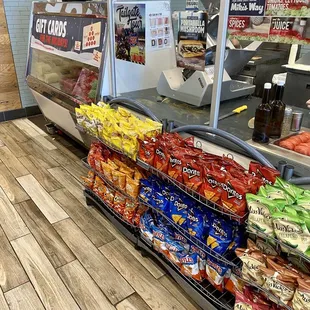 Front counter...