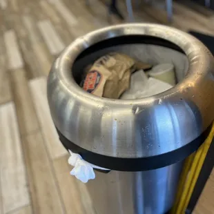 Full trash can. No motivation to pull the trash.