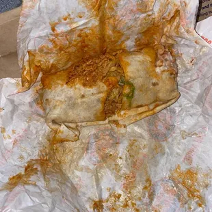 This is the wrap I received today. Very unprofessional and disgusting