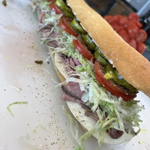 Giant 6 Roast beef &amp; provolone!