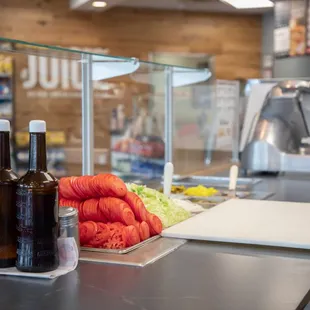 sushi and sashimi, interior