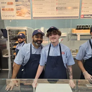 Mike and Ethan, ready to serve.