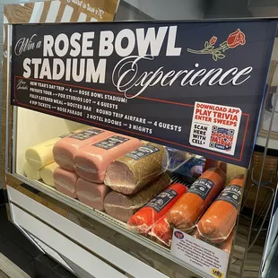 Deli meat sliced fresh.
