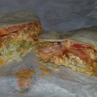 Buffalo Chicken Cheese Steak Wrap