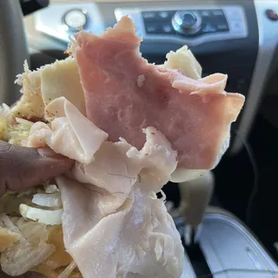 Hair in sandwich