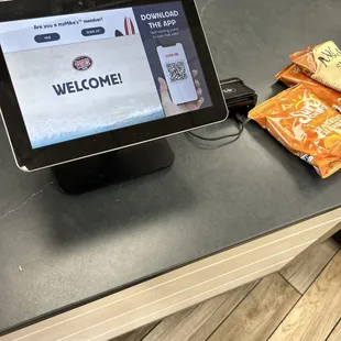 Waiting for our lunch