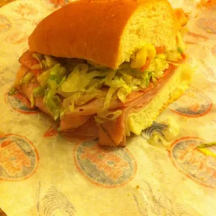 Huge sandwiches! This is the Itslian.